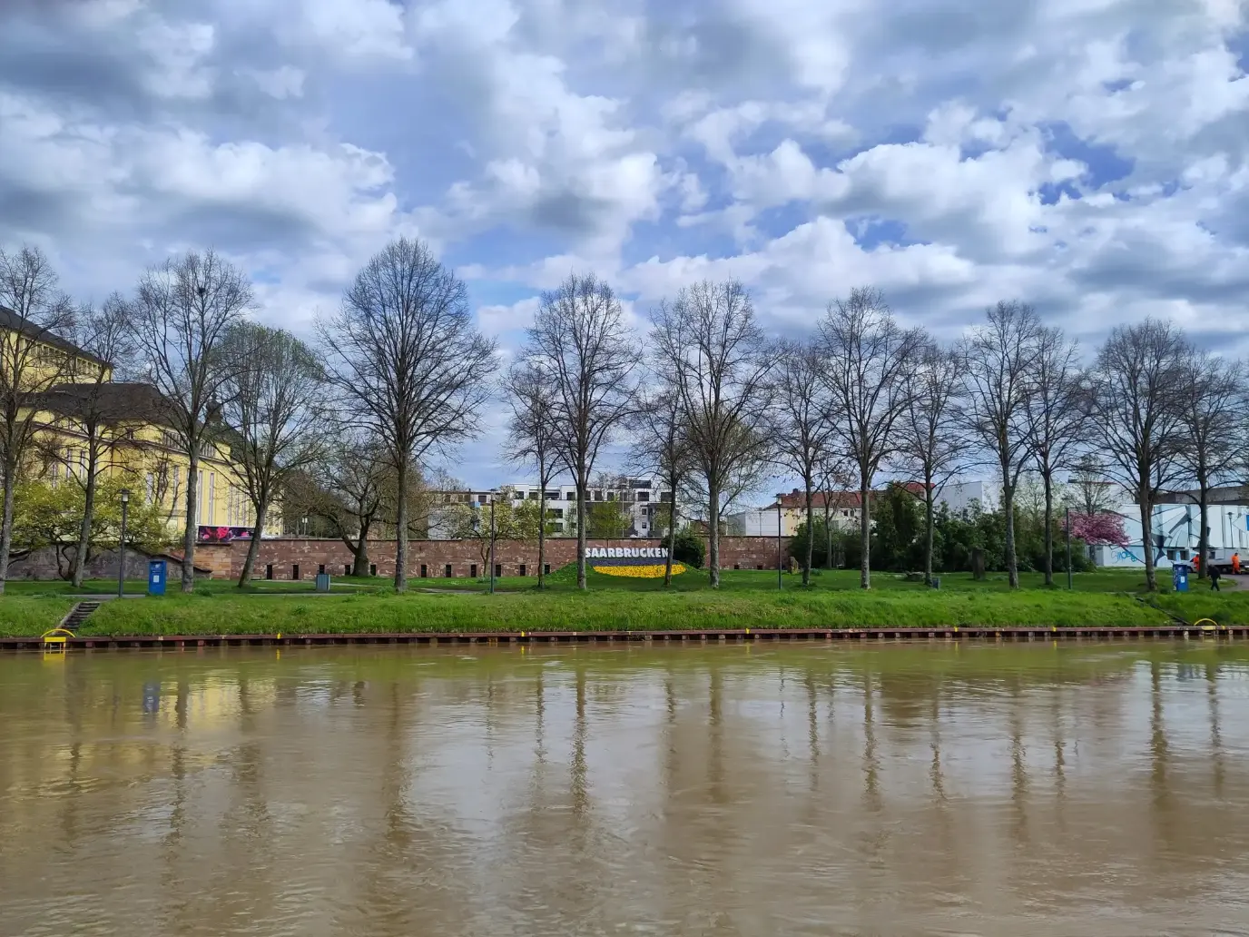 Die Saar in Saarbrücken, Deutschland